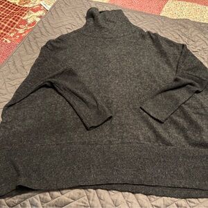 Chic Soul Dark Gray Turtleneck Sweater